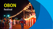 Obon PowerPoint Presentation Slide For Summer Festival