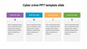 Neat diagram for cyber crime PPT template slide