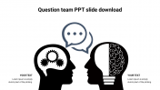 Stunning Question Team PPT Slide Download Diagrams