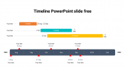 Simple timeline PowerPoint slide free