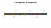 Perfect Way To show timeline in PowerPoint Template 