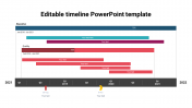 Fully editable timeline PowerPoint template Presentation