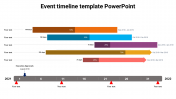 Event Timeline Template PowerPoint Presentation-Multicolor