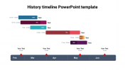 Incredible History Timeline PowerPoint Template Slide