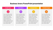 Simple Business Levers PowerPoint Presentation Slide