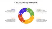 Unique Editable Circular Puzzle PowerPoint and Google Slides