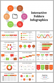 Interactive Folders Infographics PPT And Google Slides