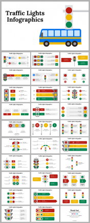 Traffic Light Infographic PowerPoint And Google Slides