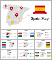 Spain Map PowerPoint Presentation And Google Slides