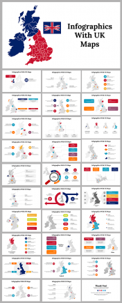 Infographics With UK Maps PowerPoint And Google Slides