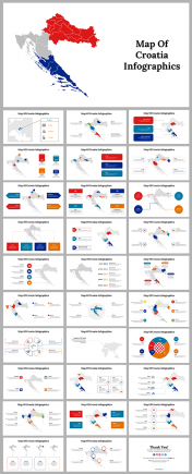 Map Of Croatia Infographics PowerPoint And Google Slides