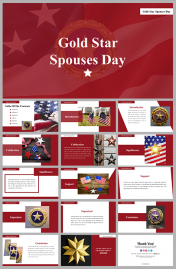 Gold Star Spouses Day PowerPoint And Google Slides Themes