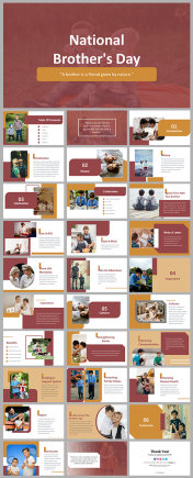 National Brothers Day PPT And Google Slides Template