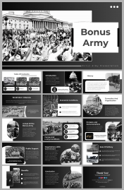 Bonus Army PPT Presentation And Google Slides Themes