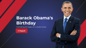 Barack Obamas Birthday PPT And Google Slides Templates