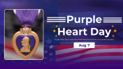 Purple Heart Day PowerPoint And Google Slides Themes