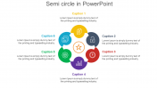 Awesome semi circle in PowerPoint With Six Nodes