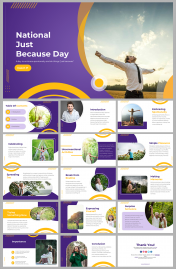 National Just Because Day PowerPoint And Google Slides