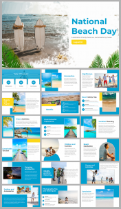 National Beach Day PowerPoint And Google Slides Themes