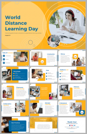 World Distance Learning Day PPT And Google Slides Themes
