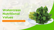 Watercress Nutritional Values PPT And Google Slides Themes