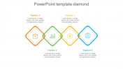 Amazing PowerPoint Template Diamond With Four Nodes