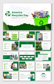 America Recycles Day PowerPoint And Google Slides Themes