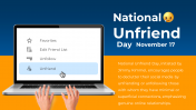 National Unfriend Day PowerPoint And Google Slides Themes