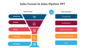 Sales Funnel Vs Sales Pipeline PPT And Google Slides Themes
