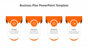 Elegant Orange Color Business Plan PPT And Google Slides