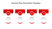Best Red Color Business Plan PPT And Google Slides