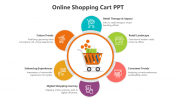 Navigate Online Shopping Cart PPT And Google Slides Template