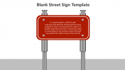 Amazing Blank Street Sign PPT And Google Slides Template