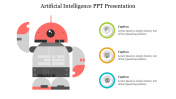 artificial intelligence PPT presentation with symbols	