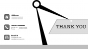 Creative Thank You PowerPoint Slide Template