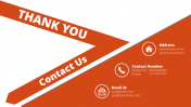 Awesome Thank You Slide For PPT Template Presentation