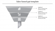 Inventive Sales Funnel PPT Template with Three Nodes