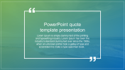 Inventive PowerPoint Quote Template Presentation Layouts