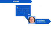Attractive Callout Quotes PowerPoint Template Slide