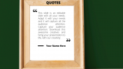 Best PowerPoint Quote Template Slides PPT Diagrams