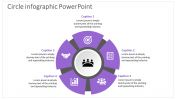 Fantastic Circle Infographic PowerPoint with Five Nodes