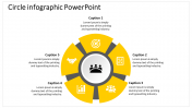 Astounding Circle Infographic PowerPoint with Five Nodes