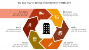 Six Node Retail PowerPoint Template PPT Presentation