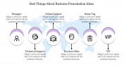 Free Business Presentation Ideas | World Map Theme