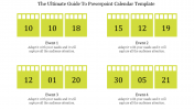 Fantastic Calendar PowerPoint Template with Four Nodes
