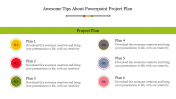 Simple Project Plan PowerPoint Template - Six Nodes