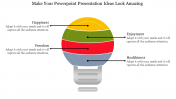 Impressive Ideas PowerPoint Presentation With Bulb Model