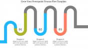 Process Flow PowerPoint  Template with Three Nodes