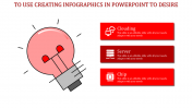 Creating Infographics In PowerPoint Presentation-Red Color