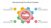 Manufacturing PowerPoint Template With Gear Design
